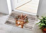 Hochwertige Fussmatte mit Osterhase 