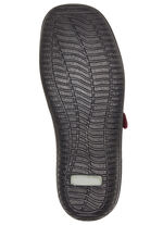 ELENA EDEN, bequeme Damen-Slipper, Weite G, mit herausnehmbarem Fussbett BURGUND