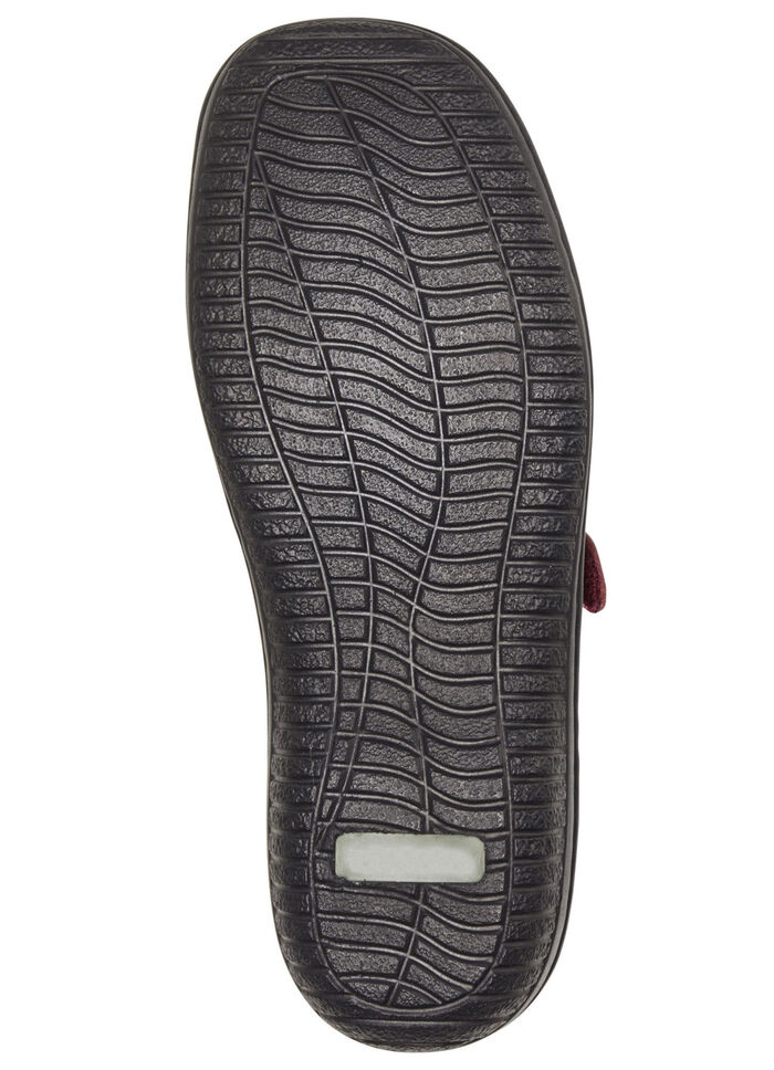 ELENA EDEN, bequeme Damen-Slipper, Weite G, mit herausnehmbarem Fussbett BURGUND