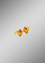 Elegante Ohrstecker mit Bernstein 