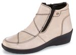 Gemini, bequeme Damen-Boots, Weite H, mit herausnehmbarem Fussbett KIESEL