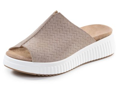 ELENA EDEN, trendige Damen-Pantoletten, Weite H, mit herausnehmbarem Fussbett 