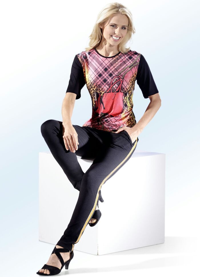 Hose im stadttauglichen Joggpants-Style SCHWARZ