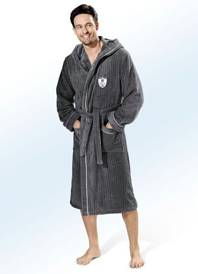 Bademantel mit Kapuze 