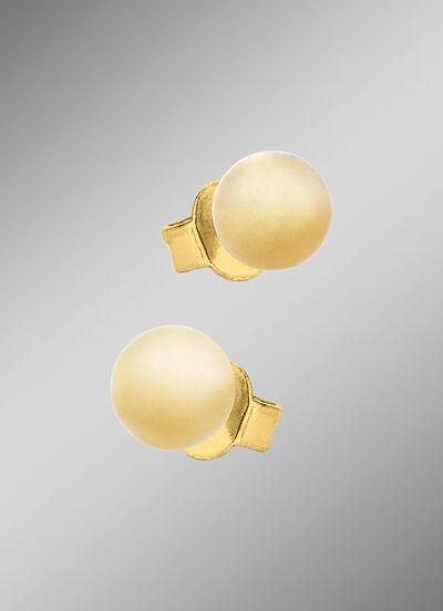 Kleine aber feine Kugel-Ohrstecker aus Titan 