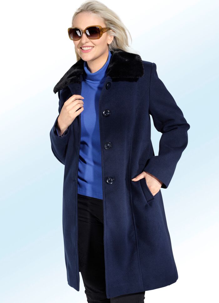 Kurzmantel mit Knopfleiste 