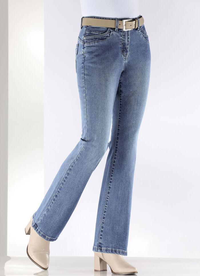 Jeans in 5-Pocket-Form JEANSBLAU