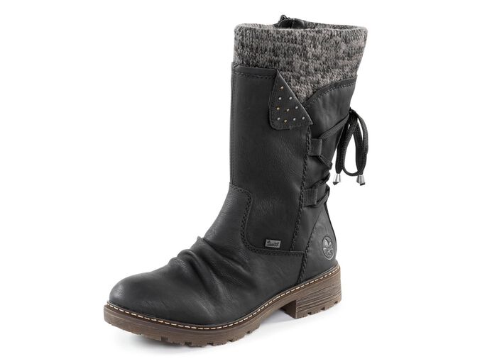 Rieker Stiefel in Knitteroptik 