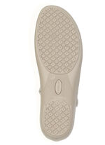 ELENA EDEN, bequeme Damen-Sandalen, Weite H, mit Klettspange BEIGE-BRAUN