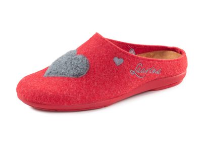 Laurina, klassische Damen-Hausschuhe, mit herausnehmbarem Fussbett 