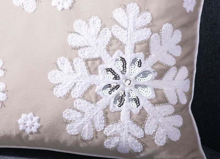 Kissenbezug in Samtoptik CREME