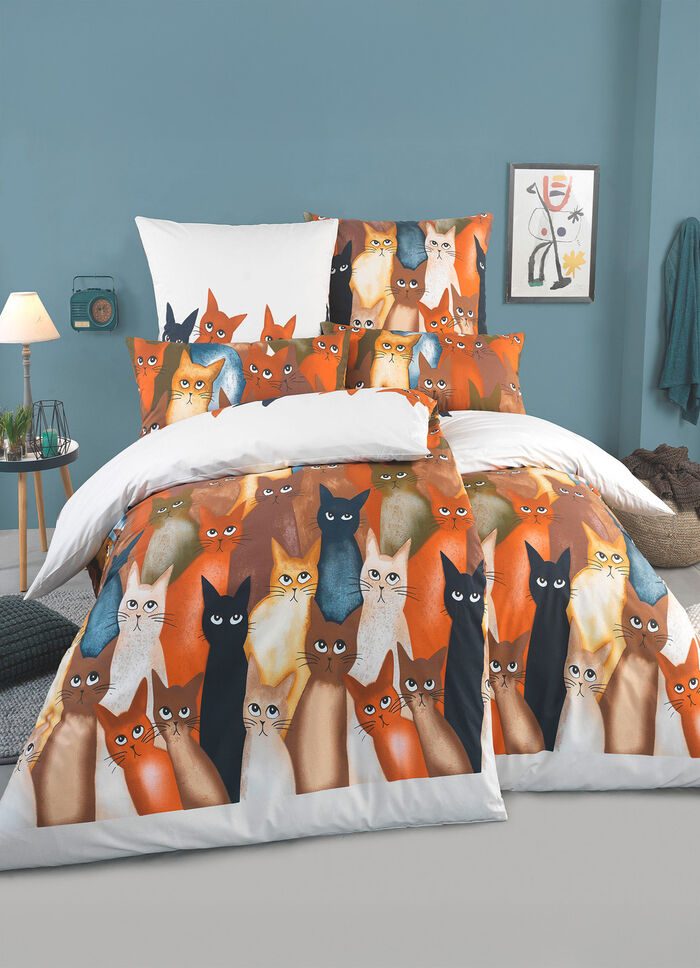 Beidseitig bedruckte Bettwäsche-Garnitur 