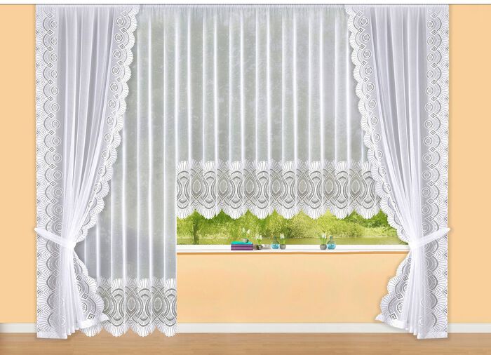 Langvorhang mit Universalschienenband 