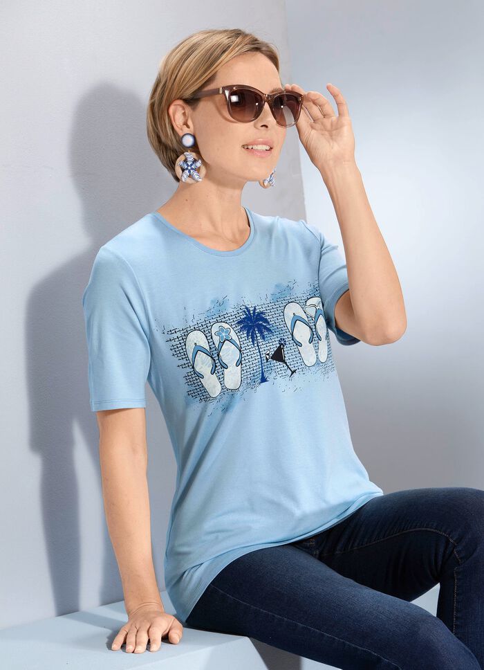 Shirt mit sommerlichen Motiv-Druck  