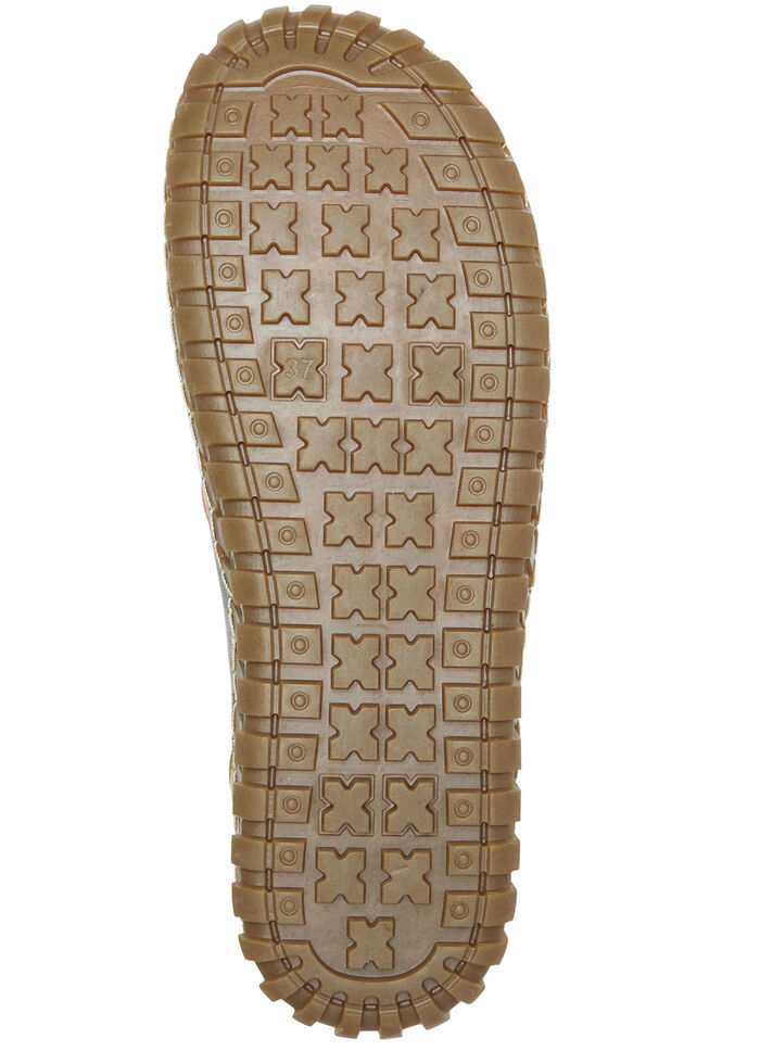 Gemini Slipper aus Rind-Nappaleder GRAU-GELB-LACHS