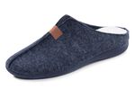 Klassische Herren-Hausschuhe, aus Wollfilz BLAU