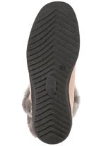 ELENA EDEN, gef&uuml;tterte Damen-Stiefeletten, Winterschuhe, Weite H, mit Lammfell  BEIGE