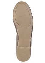 ELENA EDEN, schicke Damen-Ballerinas, Weite G, mit herausnehmbarem Fussbett ANTIKGOLD