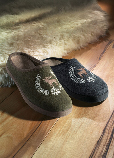 Herren-Hausschuh aus Wollfilz 