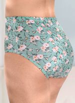 Viererpack Slips mit h&uuml;bschem Blumendessin 