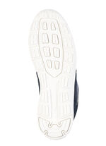 Slipper aus Synthetik mit Textil-Einsätzen MARINE-GRAU