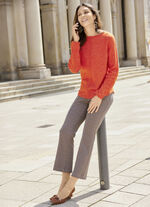 Pullover mit Raglanärmeln ORANGE-MELIERT