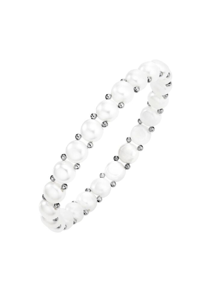 Elastisches Armband mit S&uuml;sswasser-Zuchtperlen 