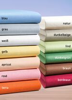 irisette Mako-Jersey-Spannbetttuch in verschiedenen Farben BLAU