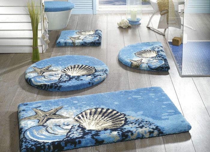 &laquo;GRUND&raquo; Badgarnitur mit rutschhemmender Latex-R&uuml;ckseite 