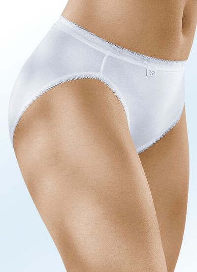 Sloggi Viererpack Slips mit elastischen Abschl&uuml;ssen 