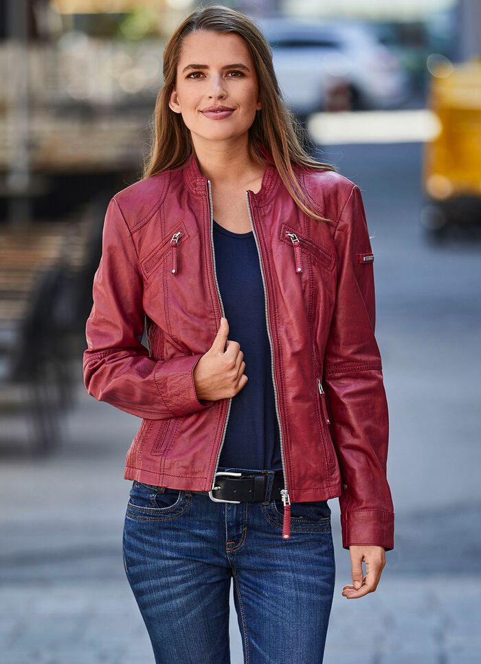 Lederkurzjacke von &laquo;Cabrini&raquo; 