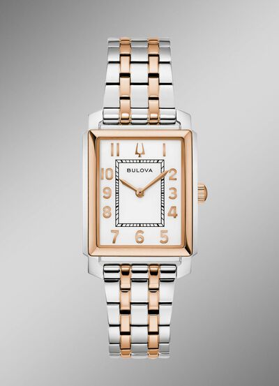 Elegante Bulova-Quartz-Damenuhr 