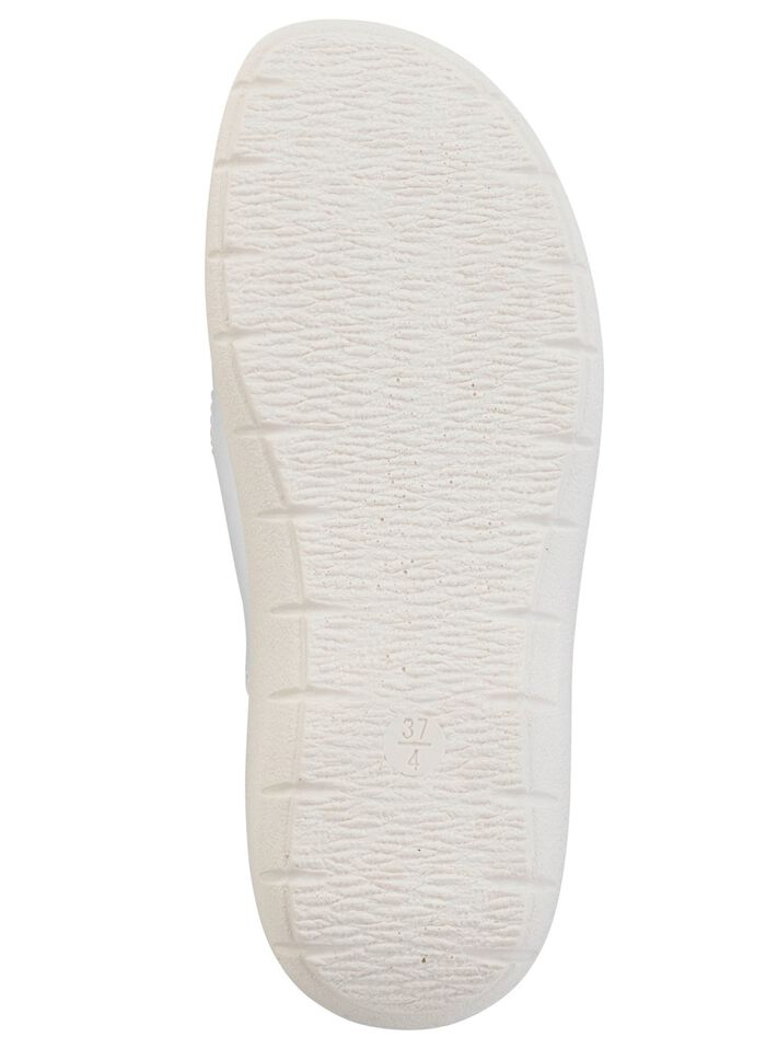 Zweierpack Pantoletten aus Nubuk- und Nappasynthetik 1X SCHWARZ, 1X WEISS