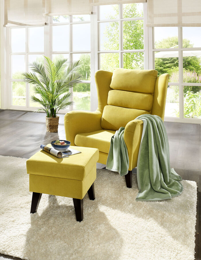 Schlafdecke mit Veloursbandeinfassung GRÜN