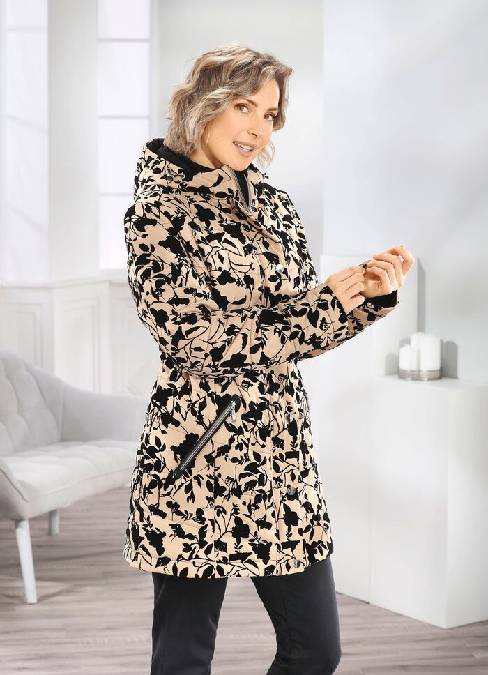 Jacke mit dekorativem Dessin 