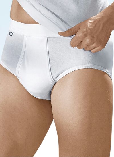 Pfeilring Viererpack Slips aus Feinripp, weiss 