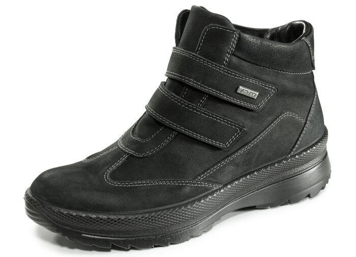 Bootie mit zwei verstellbaren Klattspangen SCHWARZ