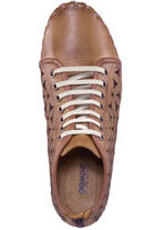 Gemini Bootie mit praktischem Fersen-Reissverschluss COGNAC