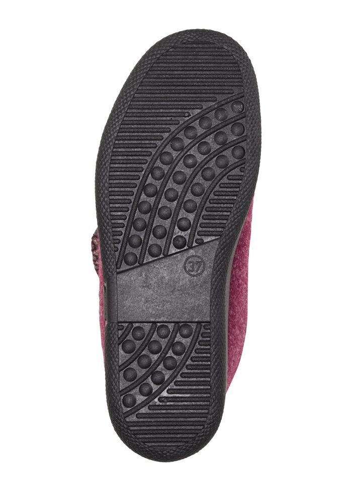 Warme Damen-Hausschuhe, Weite H, mit Klettverschluss 