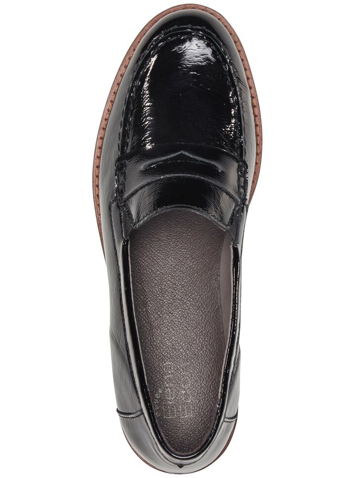 ELENA EDEN Loafer aus edlem Knautschlackleder 