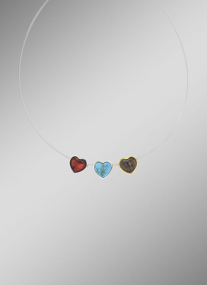 Vergoldeter Herz-Anhänger 