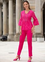 Tunika mit V-Ausschnitt 