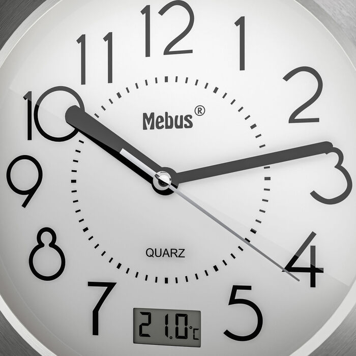 Badezimmeruhr mit extragro&szlig;en Ziffern 