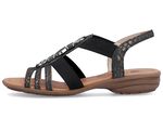 Remonte Riemchen-Sandalen mit Metallschmuck SCHWARZ