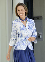 Blusenblazer mit Schulterpolster 