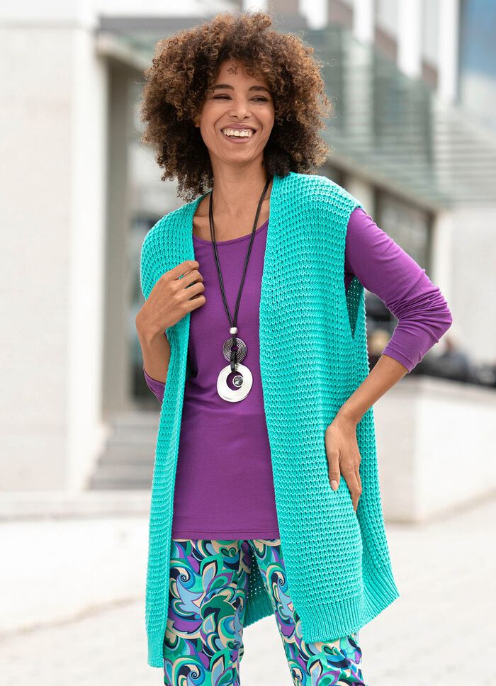 Gilet in verschlussloser Form 