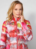 Steppjacke im mehrfarbigen Grafikdruck 