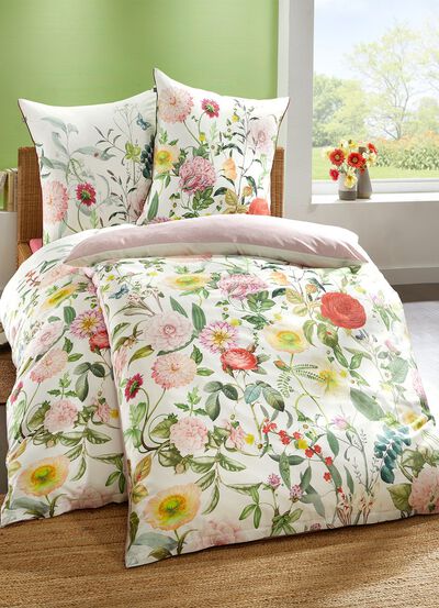 Wendebettw&auml;sche-Garnitur aus Mako-Satin 