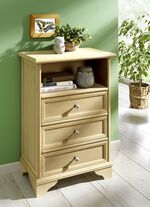 Teilmassive Kommoden mit Metallkn&ouml;pfen 