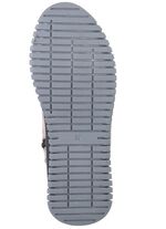 Gemini Schn&uuml;r-Bootie aus weichem Rind-Nappaleder KIESEL